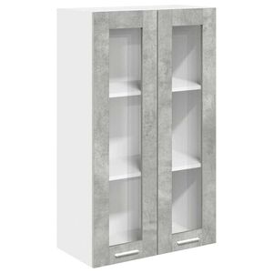 vidaXL Pakabinama spintelė su saugykla Betono pilka 60 x 31 x 100 cm