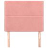 vidaXL Galvūgalis, rožinis, 90x5x118/128 cm, aksomas