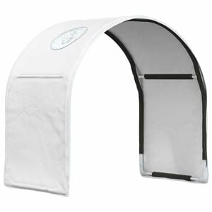 vidaXL Lovos tunelis 2 pcs Baltas 211 x 52,5 x 2 cm Poliesteris