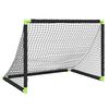 vidaXL Vaiki&scaron;ki futbolo vartai, juodi, 90x64x64cm, sulankstomi
