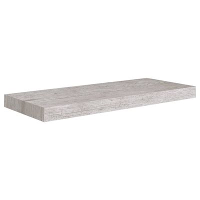 vidaXL Pakabinamos lentynos, 4vnt., betono pilkos, 60x23,5x3,8cm, MDF