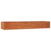 vidaXL Auk&scaron;tas sodo lovelis, rūdžių, 320x80x45cm, Corten plienas