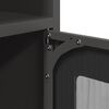 vidaXL naktinė spintelė juoda 36x39x78 cm šaltai valcuotas plienas