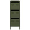 vidaXL Highboard Olive Green 39x35x103,5 cm Plienas
