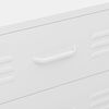 vidaXL Komoda, balta, 80x35x101,5cm, plienas