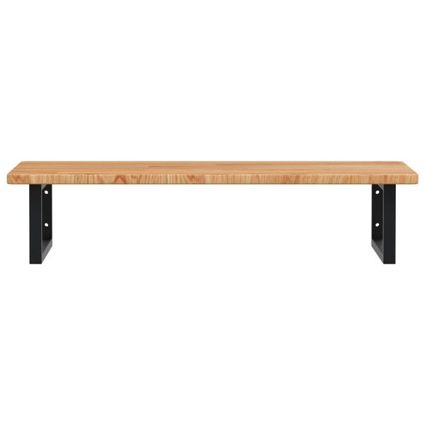 vidaXL Lentyna praustuvui, plienas ir ąžuolo medienos masyvas