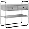 vidaXL Konsolinis stalas Pilka Sonoma 100 x 40 x 75 cm