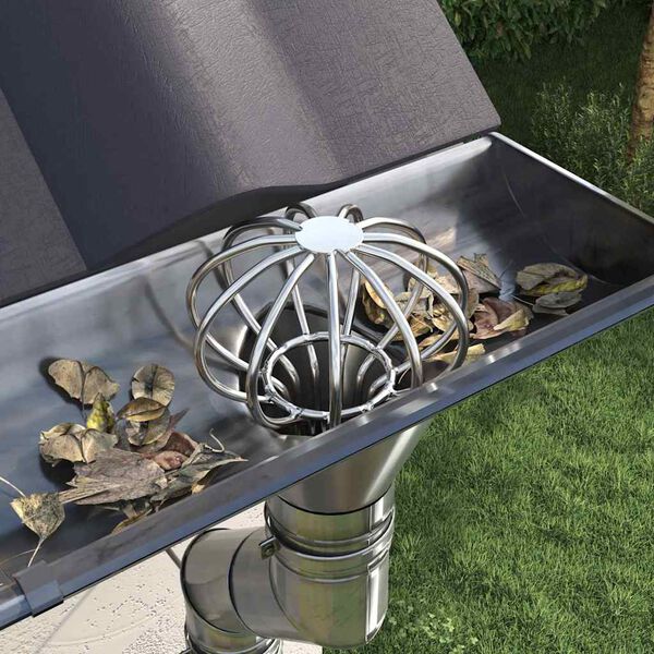 vidaXL Latako lapo apsauga 2 pcs Sidabro 50 mm Nerūdijantis Plienas