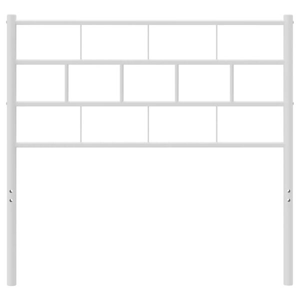 vidaXL Metalinis pakaitinis galvūgalis, baltos spalvos, 80cm