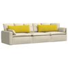 vidaXL Sofa Pagalvės 2 pcs Geltona 120 x 40 cm Kordūrinis audinys