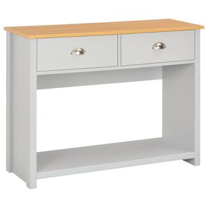 vidaXL Konsolinis staliukas, pilkos spalvos, 97x35x76cm