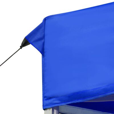 vidaXL Prof. išskleidžiama proginė palapinė, mėlyna, 6x3m, aliuminis
