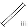 vidaXL Langų saugos grotelės su 2 skersiniais 3 vnt. 93-174 cm
