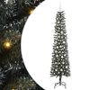 vidaXL Dirbtinė Kalėdų eglutė Žalia 210 cm PVC, plastikas ir plienas