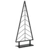 vidaXL Metalinė Kalėdų eglutė su stovu KUOPIO 125 cm Plienas Juoda