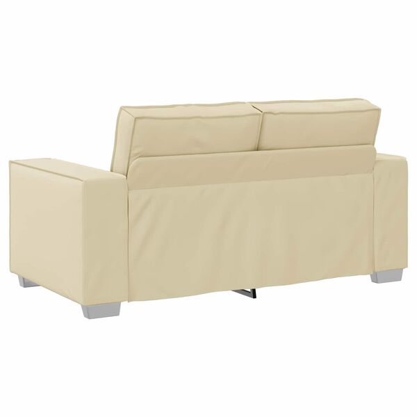 vidaXL Sofa 120cm Kreminė audinys