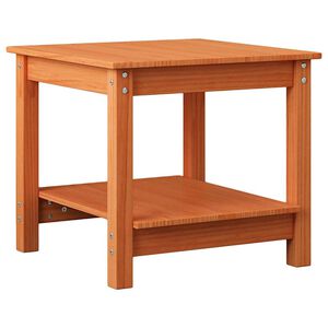 vidaXL Kavos staliukas Va&scaron;ko ruda 50 x 50 x 45 cm Pu&scaron;ies masyvas