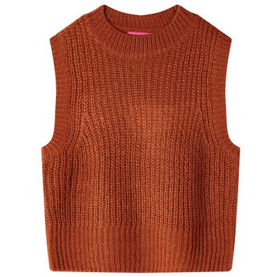 Vaikiškas megztinis-liemenė, smėlio spalvos, megztas, 92 dydžio