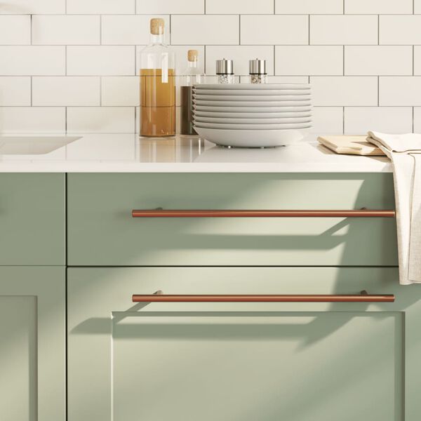 vidaXL Spintelės rankenėlės, 5vnt., bronzinės, nerūdijantis plienas