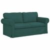 vidaXL Sofa 2 pcs Tamsiai žalia 175 x 82 x 80 cm audinys
