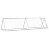 vidaXL Narvelis triu&scaron;iams, sidabrinis, 400x105x91cm, plienas