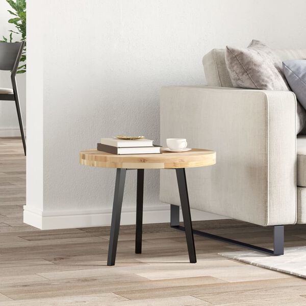 vidaXL Stalvir&scaron;is, &Oslash;50x4cm, akacijos medienos masyvas, apskritas