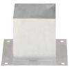 vidaXL Stulpų pagrindai, 4vnt., galvanizuotas metalas, 141mm