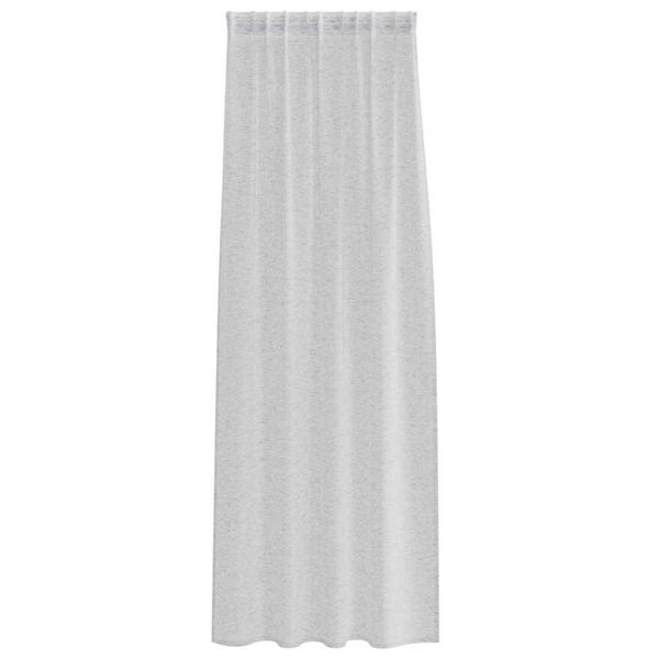 vidaXL Voile Užuolaida 2 pcs &Scaron;viesiai pilka 245 x 140 cm Poliesteris