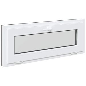 vidaXL Požeminio lango RISOR 110 x 40 cm PVC ir stiklas Antracito