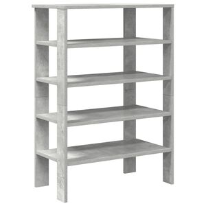 vidaXL Lentyna batams, betono pilka, 61x32x87,5cm, apdirbta mediena