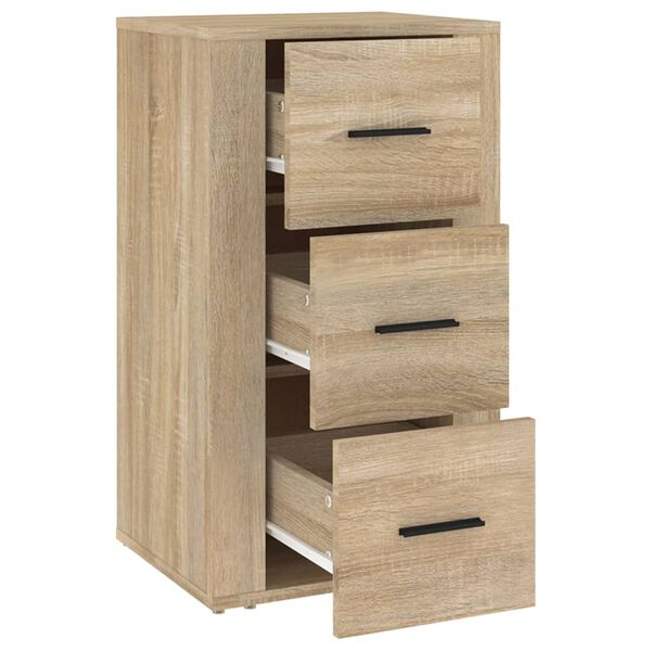 vidaXL Šoninė spintelė, ąžuolo spalvos, 40x33x70cm, apdirbta mediena