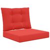vidaXL Lauko sofa pagalvėlė Poliesteris Raudona 60 x 50,5 x 8 cm