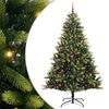 vidaXL Dirbtinis sulankstomas Kalėdų medis su 300 LED Žalia 210 cm