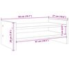 vidaXL Monitoriaus stovas, medienos, 50x27x20cm, apdirbta mediena