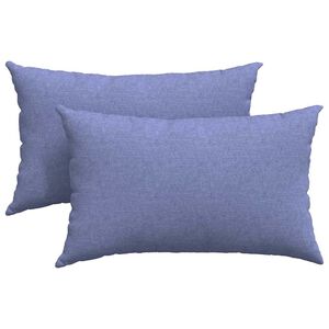 vidaXL Sofa Pagalvės 2 vnt. audinys Džinsinės mėlynos 50 x 30 cm