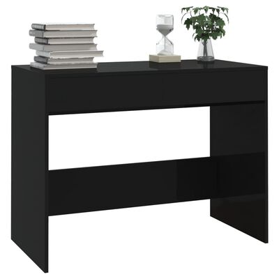 vidaXL Rašomasis stalas, juodos spalvos, 101x50x76,5cm, MDP