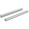 vidaXL Spintos strypas 2 pcs Sidabro 764 x 15 x 29 mm