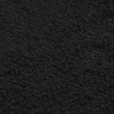 vidaXL Vonios kilimėlių rinkinys, 2d., audinys, antracito spalvos