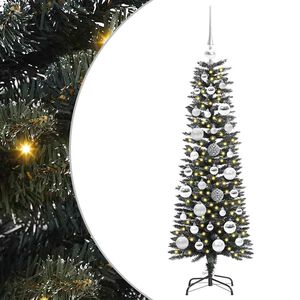 vidaXL Dirbtinė Kalėdų eglutė Žalia 120 cm PVC, plastikas ir plienas