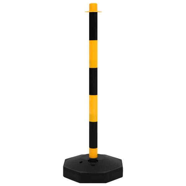 vidaXL Stulpelių ir 10m plastikinės grandinės rinkinys