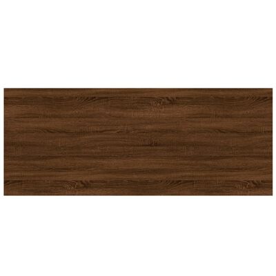 vidaXL Sieninės lentynos, 4vnt., rudos ąžuolo, 100x40x1,5cm, mediena