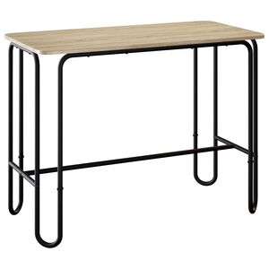vidaXL Valgomojo stalas 100 x 50 x 75 cm Apdirbta mediena Stačiakampio
