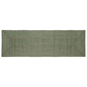 vidaXL Zoninės kiliminės dangos Alyvuogių žalia 80 x 200 cm Džiutas
