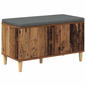 vidaXL Koridoriaus suolas su pagalve Senas medis 80 x 38 x 46 cm