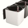 LECHUZA Vazonai Green Wall Home Kit, 3vnt., baltos spalvos, blizgūs