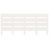 vidaXL Lovos rėmas be čiužinio, baltas, 140x200cm, pu&scaron;ies masyvas