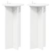 vidaXL Augalų stovas 2 pcs Balta &Oslash;29,5 x 60 cm Apdirbta mediena