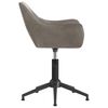 vidaXL Pasukamos valgomojo kėdės, 4vnt., &scaron;viesiai pilkos, aksomas
