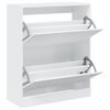 vidaXL Spintelė batams, baltos spalvos, 80x34x96,5cm, apdirbta mediena