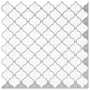 vidaXL Lanterna plytelė 20 vnt. Balta 27 x 27 cm Poliuretanas ir PET